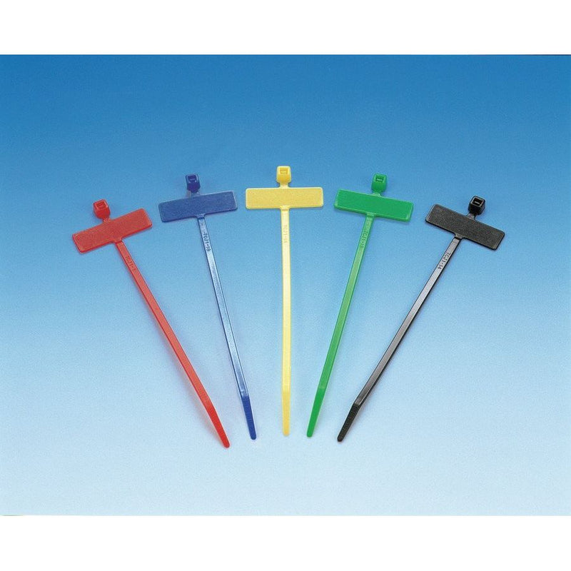 HellermannTyton - Kabelbinder Kennzeichnungsband IT18R PA66 BK 1000 100x2,5 schwarz − 1000 Stück