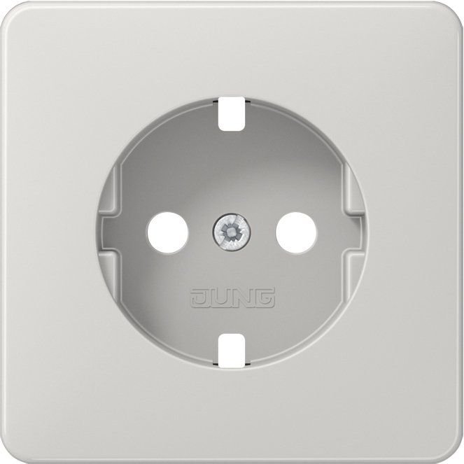 Jung - Abdeckung/Bedienelement für Installationsschalterprogramme Platte CD 1520 PL LG f.SCHUKO Steckdose