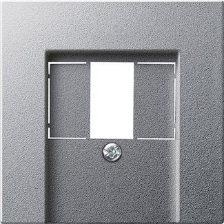 Gira - Einsatz/Abdeckung für Kommunikationstechnik Abd. USB-Spannungsvers. 037626 Alu