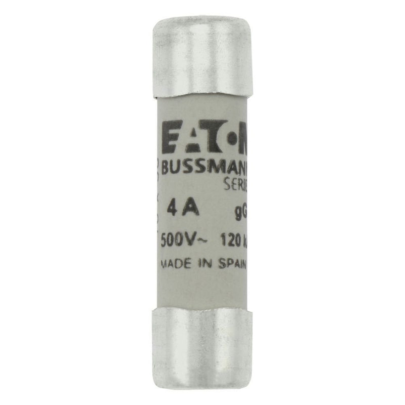 Eaton - Zylindrische Sicherung Sicherungseinsatz Nieders. CYLINDRICA#C10G4 4A AC 500V 120kA − 10 Stück