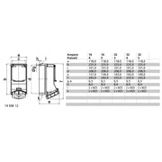 Bals Elektrotech - CEE-Steckdose abschaltbar, abgesichert (IEC 60309) Wandsteckdose abgesichert 15115 32A 4p 400V 6h IP67