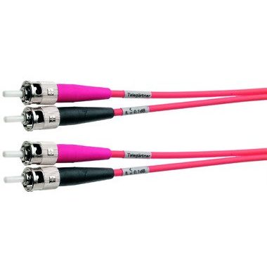 Telegärtner - Patchkabel LWL Duplexkabel ST/ST 100010803 50,0 OM3 10m