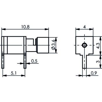 Telegärtner - Koax-Steckverbinder Kabelwinkelanschluß LPT SN 100021309 G7 (RG316/U) − 5 Stück
