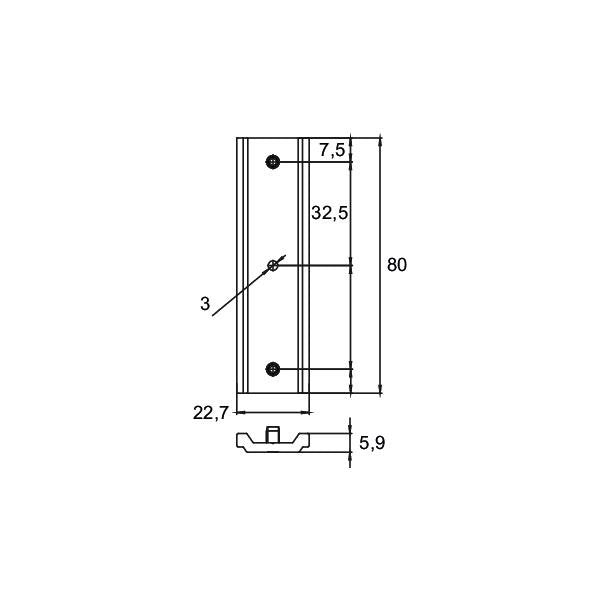 Brumberg Leuchten - Mechanisches Zubehör/Ersatzteile für Leuchten Stabilisierungsplatte 88488600