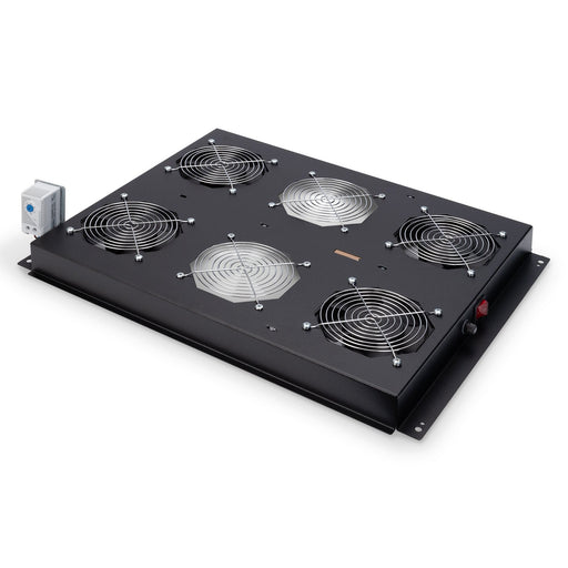 DIGITUS - Lüfter (Schaltschrank) Dachlüftereinheit DN-19 FAN-4-SRV-B 4 Lüfter,(RAL 9005