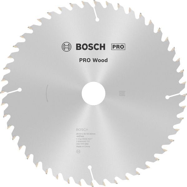 Bosch - Kreissägeblatt PRO Wood Kreissägeblatt, 2608640727 235 x 2,8 x 30 mm