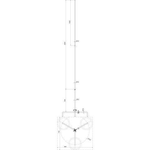 DEHN - Fangeinrichtung für Blitzschutz Fangstange FS 22 16 10 #105525 2500ALDBS R320 STTZN