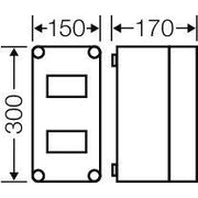 Hensel - Installationskleinverteiler Mi-Automatengehäuse Mi 1106 12 Teilungseinheiten − 1 Stück
