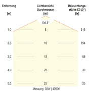 EVN Lichttechnik - Decken-/Wandleuchte LED-Anbauleuchte H40300125 IP54