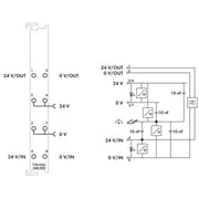 WAGO - Feldbus, Dez. Peripherie - Einspeise- und Segmentmodul Netzteilfilter 750-626/040-000 XTR