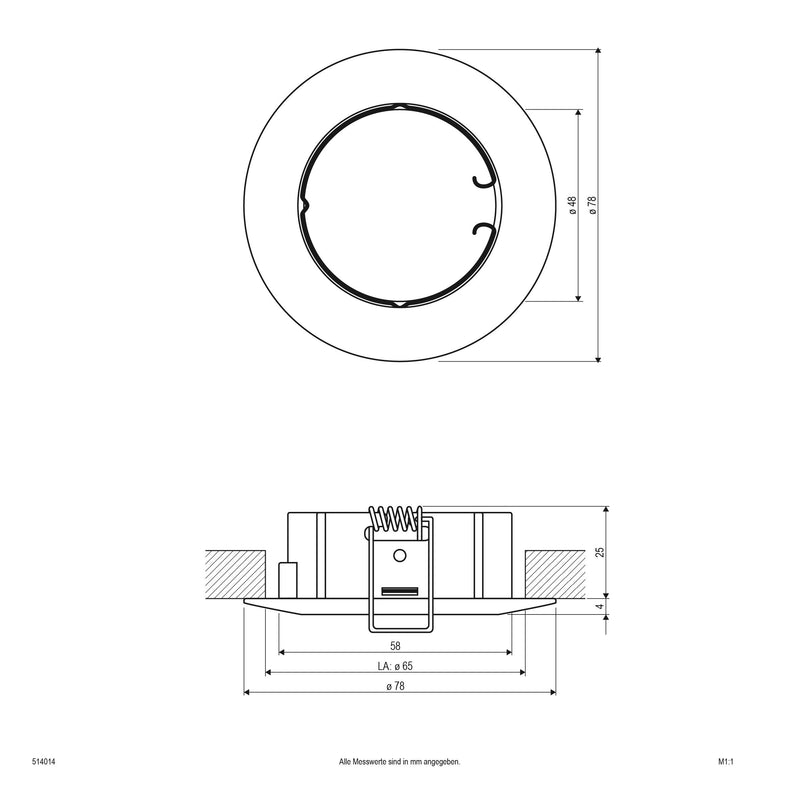 EVN Lichttechnik - Downlight/Strahler/Flutlicht NV EB-Leuchte 514 014 chr/mt 50W 12V IP20