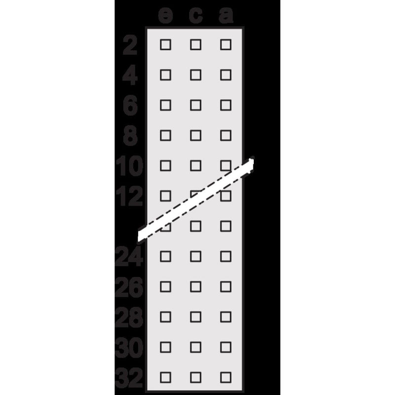 Schroff - Leiterplattensteckverbinder Federleiste 69001877 − 5 Stück