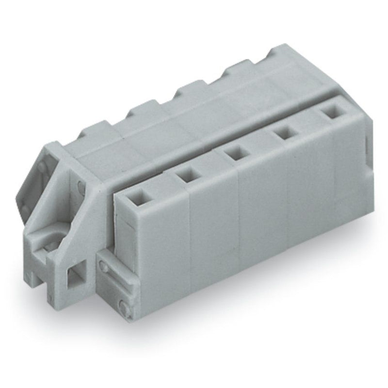WAGO - Kabelsteckverbinder für Leiterplattensteckverbinder 1-Leiter Federleiste 731-537/031-000 CAGECLAMP 2,5mm²,gr − 25 Stück