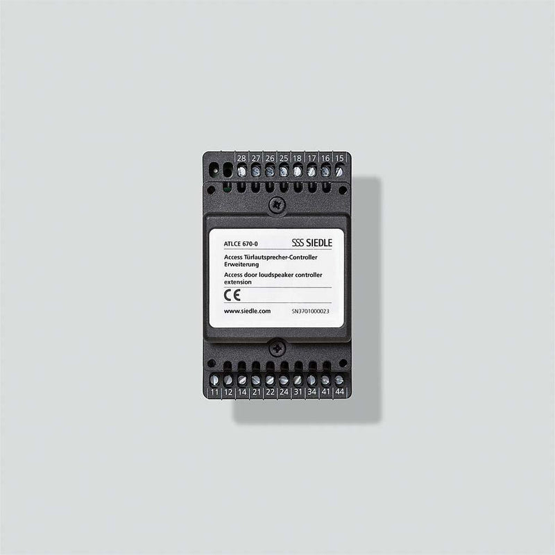 Siedle&Söhne - Zusatzgerät für Türkommunikation Türlautsprecher-Controller ATLCE 670-0 Erweiterung