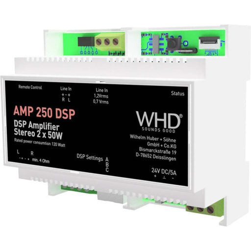 WHD - Zubehör/Ersatzteile für Beschallungssysteme Stereo-Audioverstärker AMP250DSPHS gr f.Hutschiene,DSP