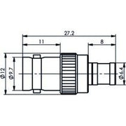 Telegärtner - Koax-Kupplung Adapter BNC-SMB (F-F) 100023686 50Ohm − 5 Stück