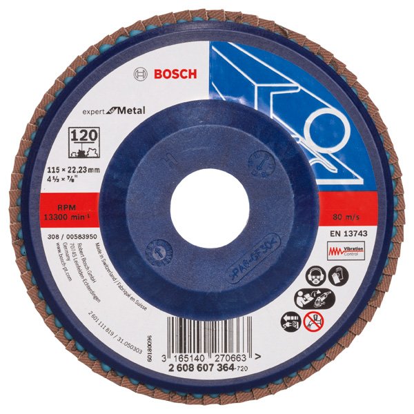 Bosch - Trenn-/Schleifscheibe Fächerschleifscheibe X551 2608607364 Expert for Metal