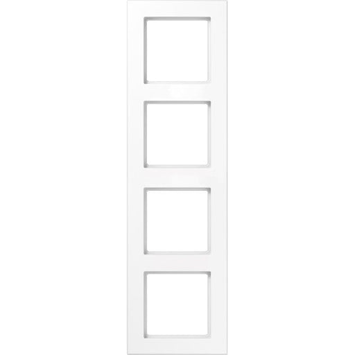 Jung - Abdeckrahmen Rahmen 4-fach aws AC 584 WW waage/senkrecht