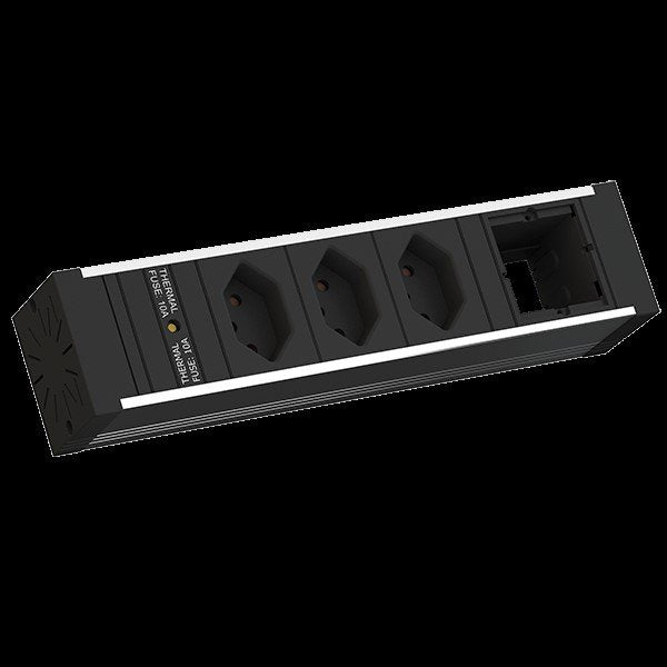 Bachmann - Mehrfachsteckdose Steckdoseneinheit VENID 936.015 3xCH T13 1xCM 0,2m G