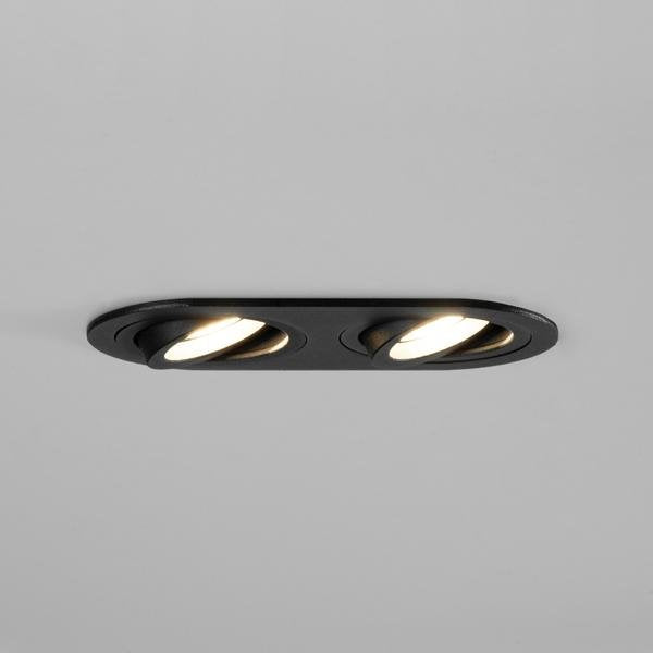 Brumberg Leuchten - Downlight/Strahler/Flutlicht Einbaumodul oval 45020180 strukturschwarz
