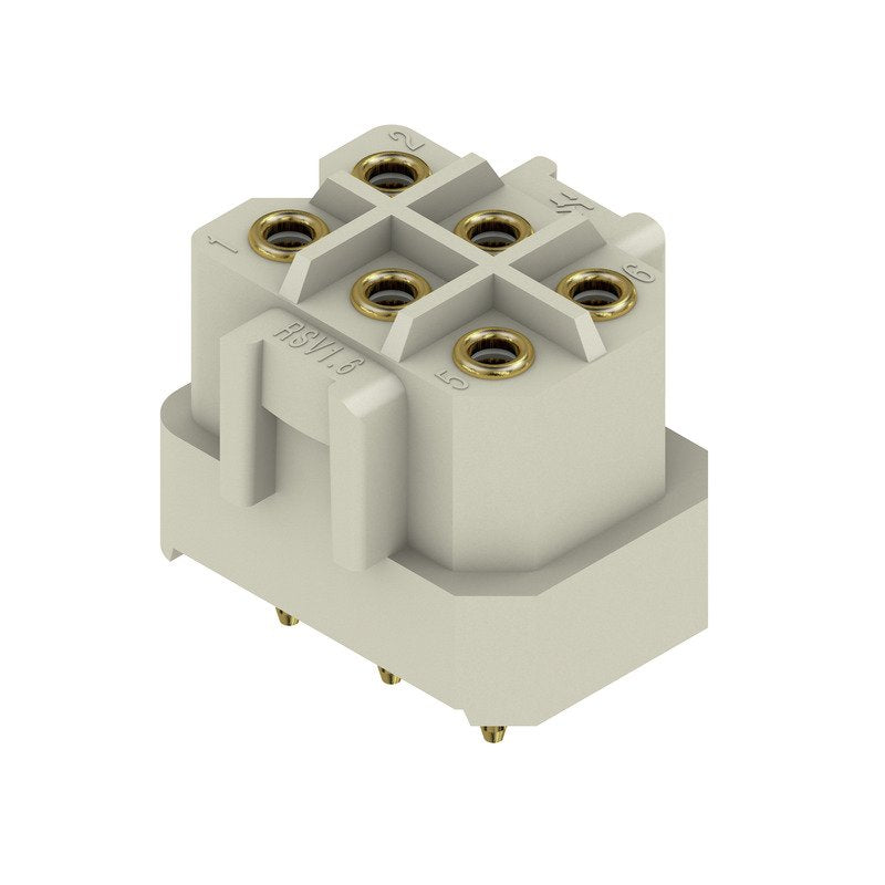 Weidmüller - Leiterplattensteckverbinder Verbinder 5.00mm RSV1,6 LB6 GR 3,2 AU − 50 Stück