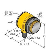Turck - Lichttaster mit Hintergrundausblendung Reflexionslichttaster T30AW3FF200Q1
