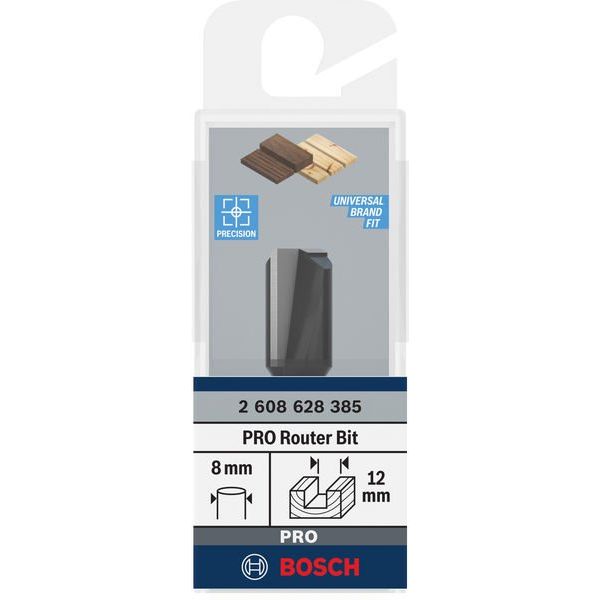 Bosch - Fräser PRO Nutfräser, 2608628385 zweischneidig 12 x L