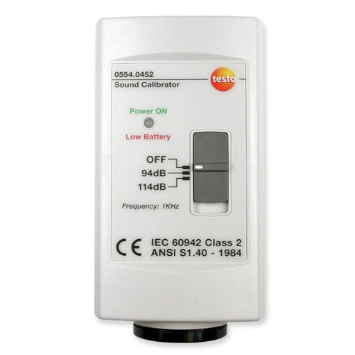 Testo - Schalldruckmesser Schallpegelkalibrator 0554 0452 − 1 Stück
