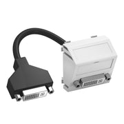 OBO Bettermann - Einsatz/Abdeckung für Kommunikationstechnik Multimediaträger DVI MTS-DVI F RW1 45x45mm rws