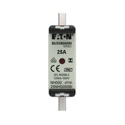 Eaton - Messersicherung Sicherungseinsatz Nieders. 25NHG000BI 25A AC 500V 120kA − 3 Stück