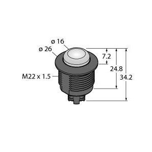 Turck - Optisches/Akustisches Signalgerät Kennleuchte S22L2SRGB14T