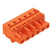 WAGO - Kabelsteckverbinder für Leiterplattensteckverbinder 1-Leiter-Federleiste 231-706/008-000 CAGECLAMP,2,5mm²,or − 50 Stück