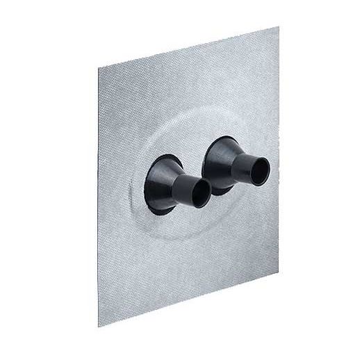 Kaiser - Zubehör/Ersatzteile für Dose/Gehäuse für Montage in der Wand/Decke Doppel-Rohrmanschette 9089-55 D15-22mm Vlies-Butyl − 10 Stück