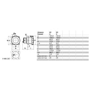 Bals Elektrotech - CEE-Anbausteckdose (IEC 60309) CEE-Anbausteckdose 130119