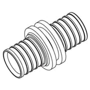 REHAU Automotive - Fitting mit 2 Anschlüssen Kupplung 12502771002 17x2,0-17x2,0 − 10 Stück
