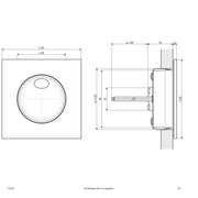 EVN Lichttechnik - Decken-/Wandleuchte LED-Einbauleuchte IP65 P20440 4000K 700mA