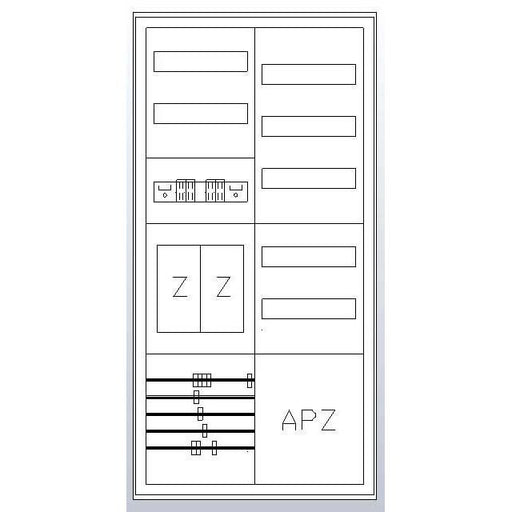 ABN - Zähler-Komplettschrank Zählerschrank S27EA420 eHZ 2Z 1V 1APZ