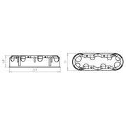 Kaiser - Dose, Gehäuse für Montage in der Wand/Decke Hohlwand Verbindungsdose 9253-78 O-range ECON 3 − 5 Stück