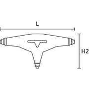 HellermannTyton - Verbindungs- und Abzweigmuffe (-garnitur) Abzweigmuffe T-1 PUR33-GN-SF 5x10_5x6 Gießharz