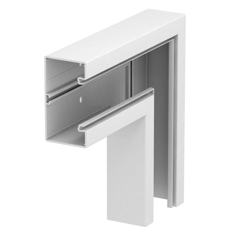 OBO Bettermann - Flachwinkel für Geräteeinbaukanal Flachwinkel GK-F70130RW − 1 Stück