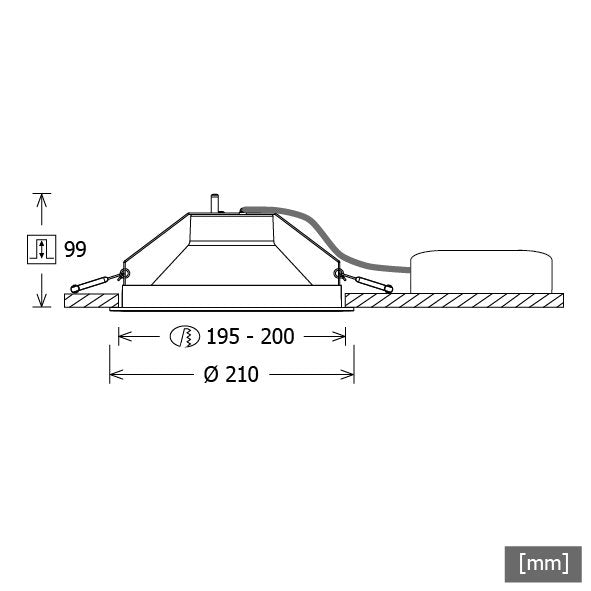 LTS Licht&Leuchten - Downlight/Strahler/Flutlicht LED-Downlight LEWYM 103.830/DALIws 830 DALI