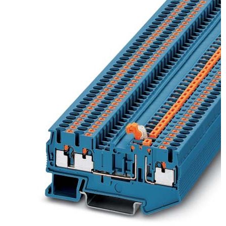 Phoenix Contact - Trenn- und Messtrenn-Reihenklemme Durchgangsreihenklemme PT 2,5-TWIN-MT BU 0,14-4qmm, 5,2mm, bl − 50 Stück