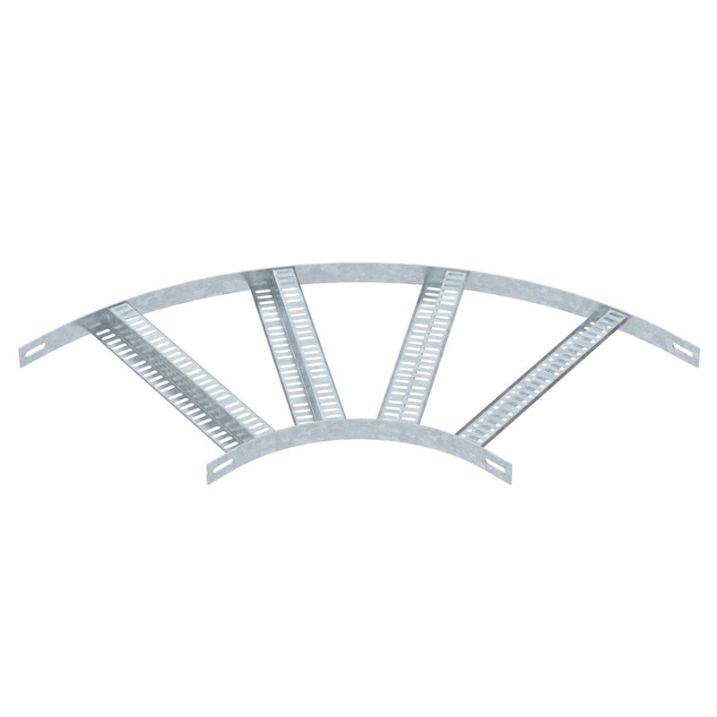 OBO Bettermann - Bogen für Kabelleiter Bogen 90° SLZB L 90 400 FT mit Z-Sprosse