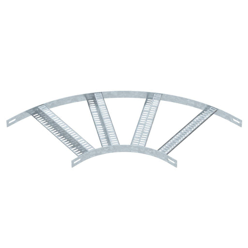 OBO Bettermann - Bogen für Kabelleiter Bogen 90° SLZB L 90 400 FT mit Z-Sprosse