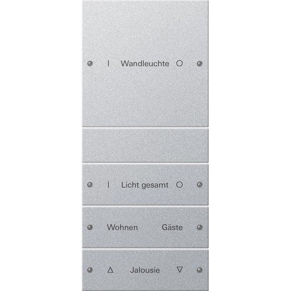 Gira - Bussystem-Tastwippe Wippenset 4-fach 220426 beschr. Sys 55 F Alu
