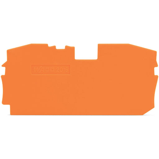 WAGO - Abschluss- und Zwischenplatte für Reihenklemme Abschluss-u.Zwischenplatte 2016-1292 1mm dick − 25 Stück