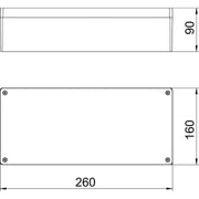 OBO Bettermann - Leergehäuse Aluminiumleergehäuse Mx 261609 CR3 Oberfl. beschichtbar