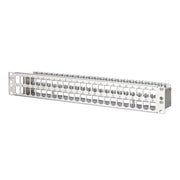 Metz Connect - Frontpanel/Patchpanel leer (Schaltschrank) Modulträger 48x8 130924-00-E 1,5HE Edelstahl