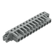 WAGO - Leiterplattensteckverbinder THT-Federleiste abgewink. 232-242/031-000 Rastermaß 5mm,grau − 25 Stück