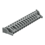 WAGO - Leiterplattensteckverbinder THT-Federleiste abgewink. 232-244/039-000 Rastermaß 5mm,grau − 25 Stück